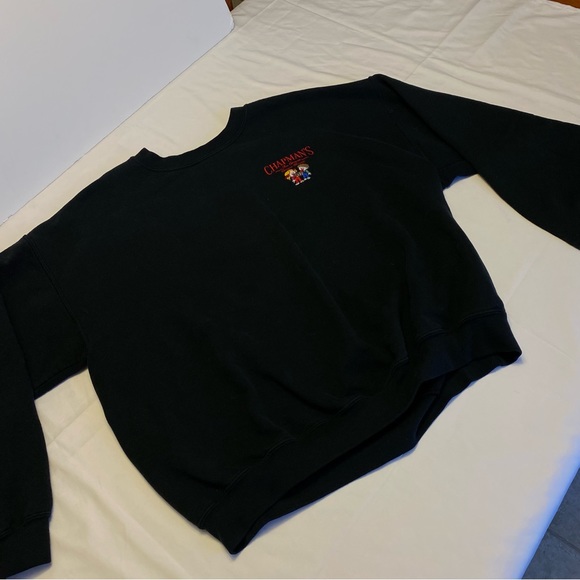 Black chapmans logo Hoodie - Picture 6 of 7